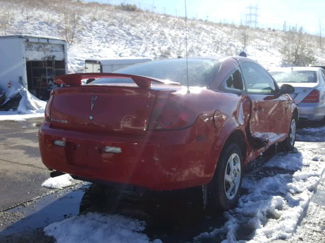 1G2AL15F177325678 - 2007 PONTIAC G5 RED photo 4