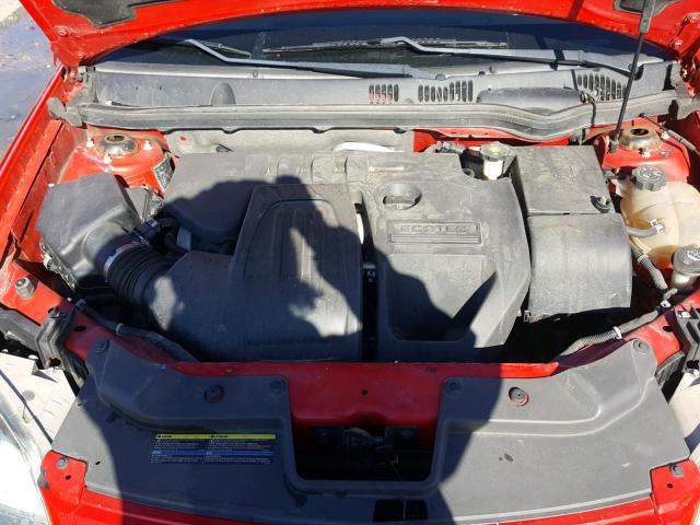 1G2AL15F177325678 - 2007 PONTIAC G5 RED photo 7