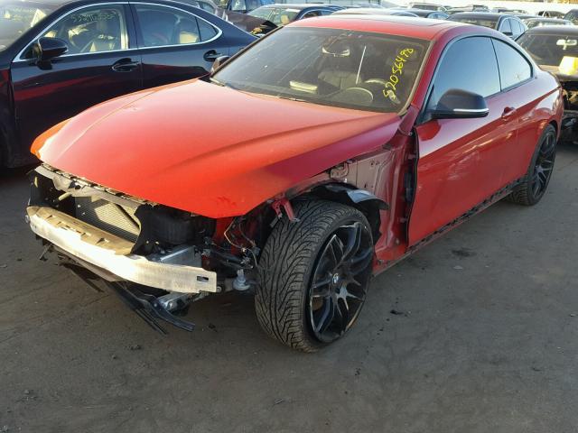 WBA3R5C58EK187665 - 2014 BMW 435 XI RED photo 2