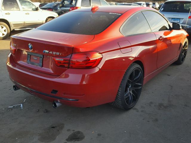 WBA3R5C58EK187665 - 2014 BMW 435 XI RED photo 4