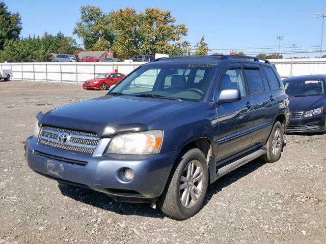 JTEDW21A660004013 - 2006 TOYOTA HIGHLANDER BLUE photo 2