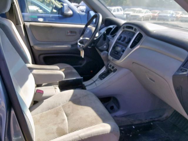 JTEDW21A660004013 - 2006 TOYOTA HIGHLANDER BLUE photo 5