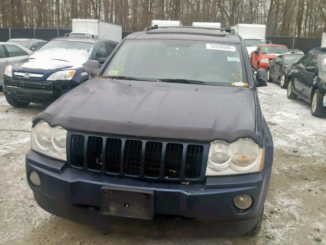 1J4HR48N15C700075 - 2005 JEEP GRAND CHER BLUE photo 9