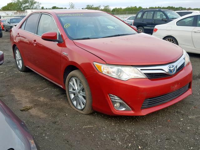 4T1BD1FK6DU076926 - 2013 TOYOTA CAMRY HYBR RED photo 1