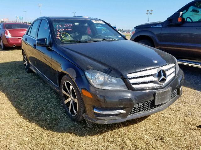 WDDGF4HB3DR256554 - 2013 MERCEDES-BENZ C 250 BLACK photo 1