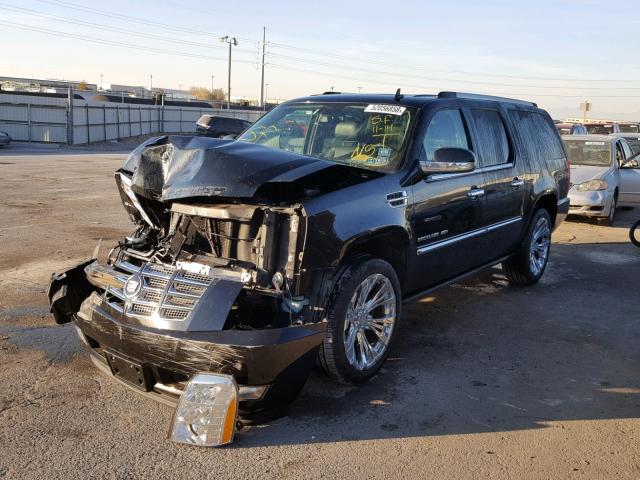 1GYS4JEF5BR342939 - 2011 CADILLAC ESCALADE E BLACK photo 2