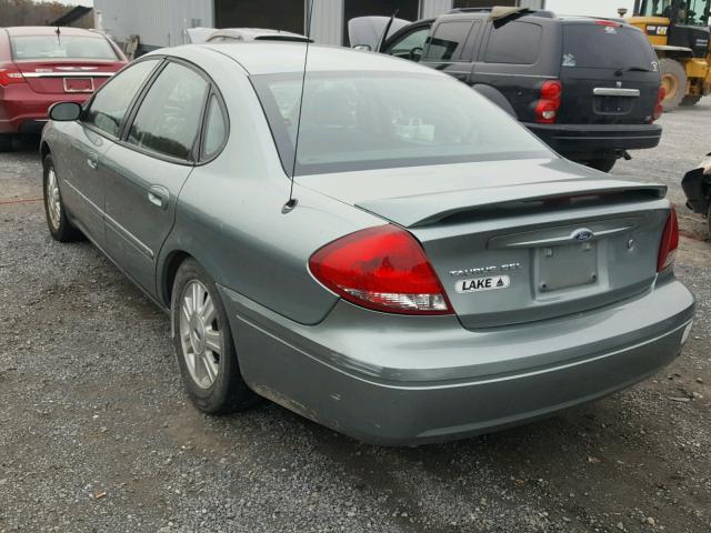 1FAFP56U05A135015 - 2005 FORD TAURUS SEL GREEN photo 3