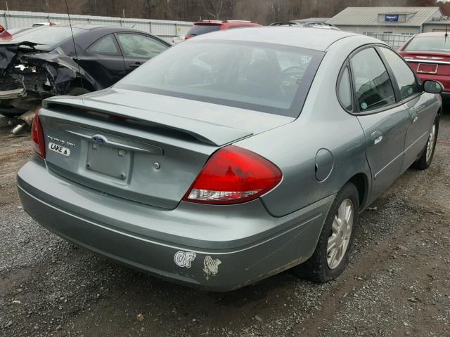 1FAFP56U05A135015 - 2005 FORD TAURUS SEL GREEN photo 4