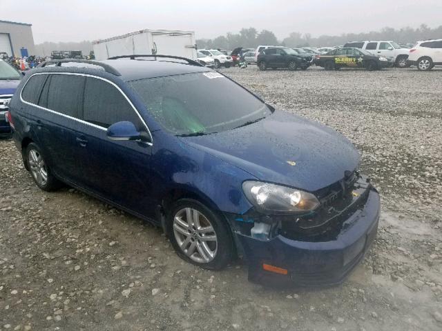 3VWPL7AJ9CM671106 - 2012 VOLKSWAGEN JETTA TDI BLUE photo 1