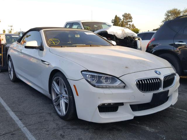 WBALW7C57FD596170 - 2015 BMW 640 I WHITE photo 1