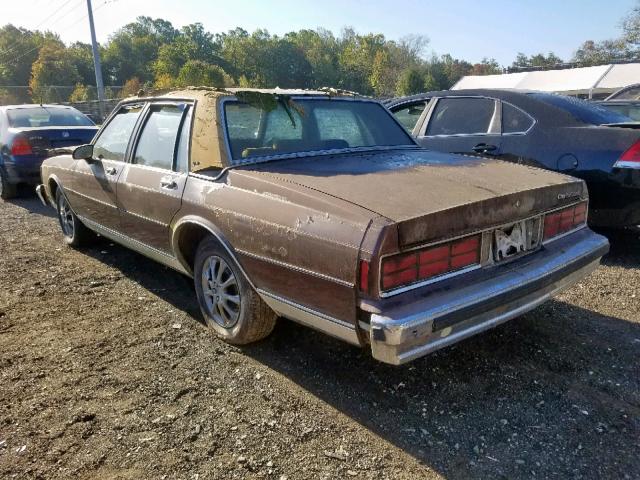 1G1BN51E9KR118122 - 1989 CHEVROLET CAPRICE CL BROWN photo 3