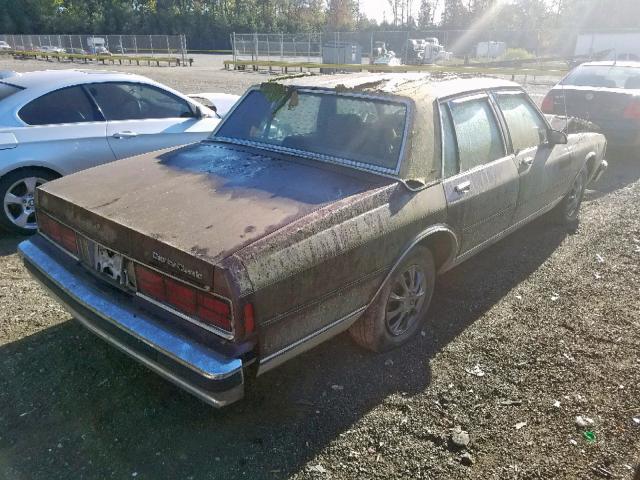 1G1BN51E9KR118122 - 1989 CHEVROLET CAPRICE CL BROWN photo 4