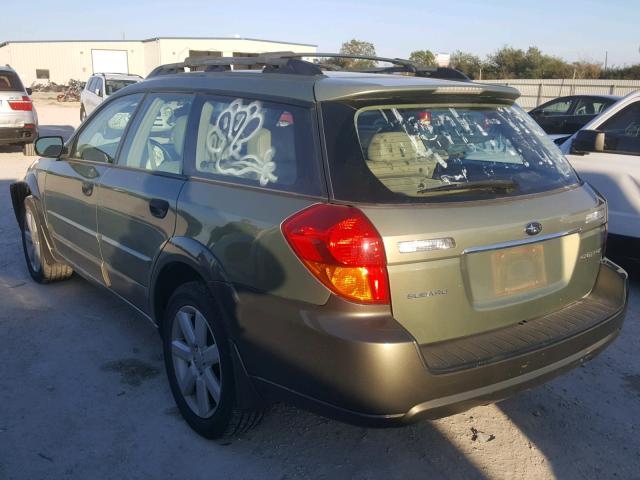 4S4BP61C967331980 - 2006 SUBARU LEGACY OUT GREEN photo 3