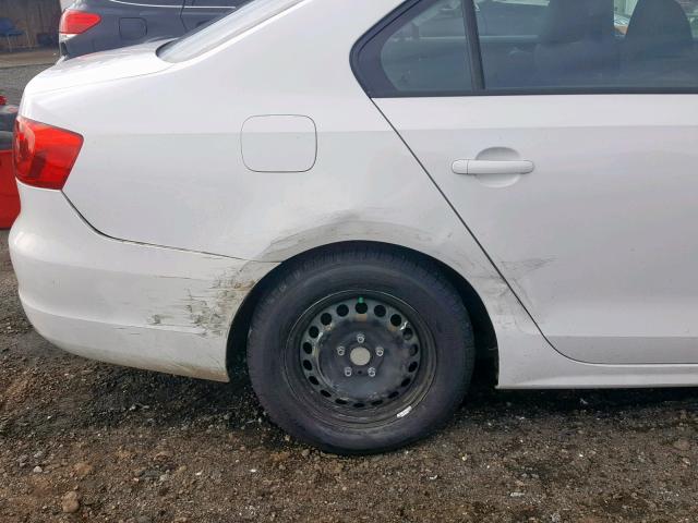 3VW2K7AJ8EM308974 - 2014 VOLKSWAGEN JETTA BASE 白色 照片 9