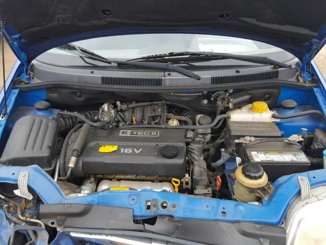 KL1TD62684B256278 - 2004 CHEVROLET AVEO BLUE photo 7