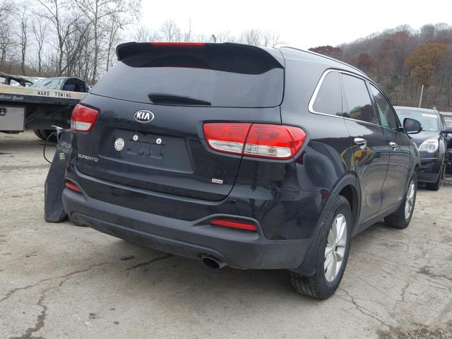 5XYPGDA39JG364374 - 2018 KIA SORENTO LX BLACK photo 4