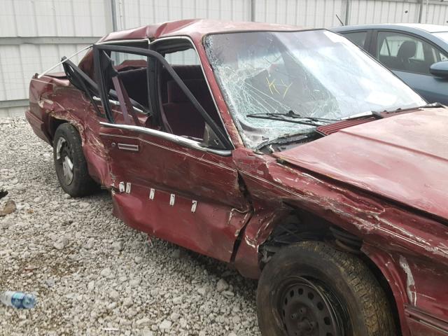 1G3AG54N5P6397893 - 1993 OLDSMOBILE CUTLASS CI BURGUNDY photo 9