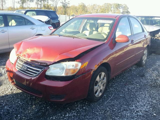 KNAFE121885547486 - 2008 KIA SPECTRA EX RED photo 2