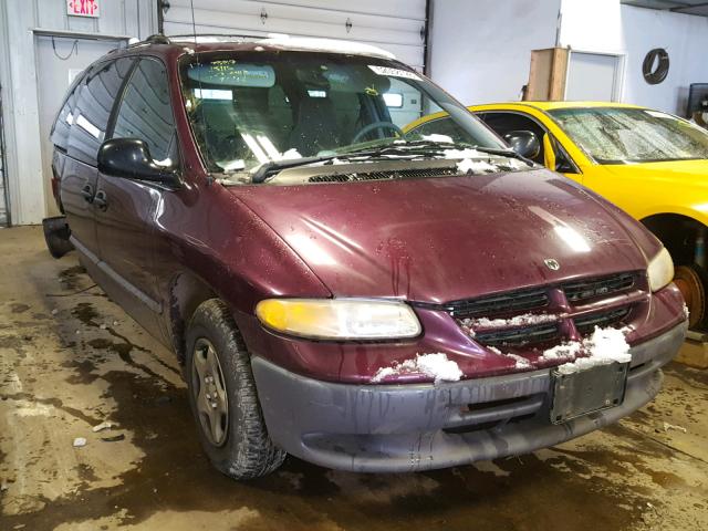 2B4GP25G1XR358183 - 1999 DODGE CARAVAN BURGUNDY photo 1