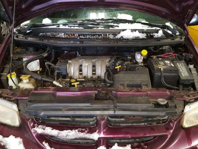 2B4GP25G1XR358183 - 1999 DODGE CARAVAN BURGUNDY photo 7