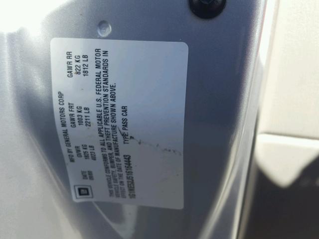 1G1NE52J516164443 - 2001 CHEVROLET MALIBU LS 银色 照片 10