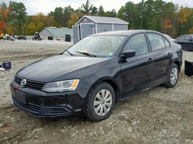 3VW1K7AJXBM382601 - 2011 VOLKSWAGEN JETTA BASE 黑色 照片 2