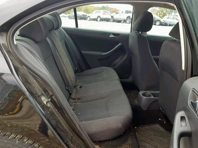 3VW1K7AJXBM382601 - 2011 VOLKSWAGEN JETTA BASE 黑色 照片 6