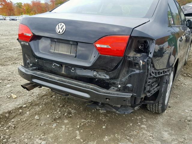3VW1K7AJXBM382601 - 2011 VOLKSWAGEN JETTA BASE 黑色 照片 9