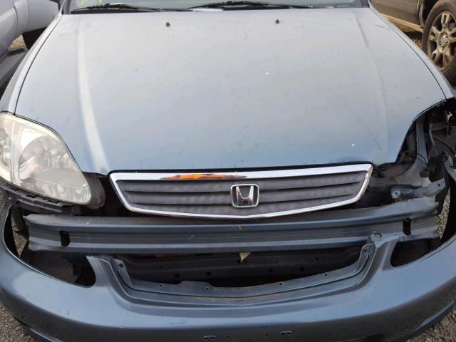 2HGEJ6619YH540400 - 2000 HONDA CIVIC BASE Yaşıl foto 9