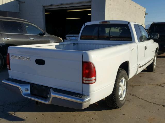 1B7GL23Y2VS241038 - 1997 DODGE DAKOTA WHITE photo 4