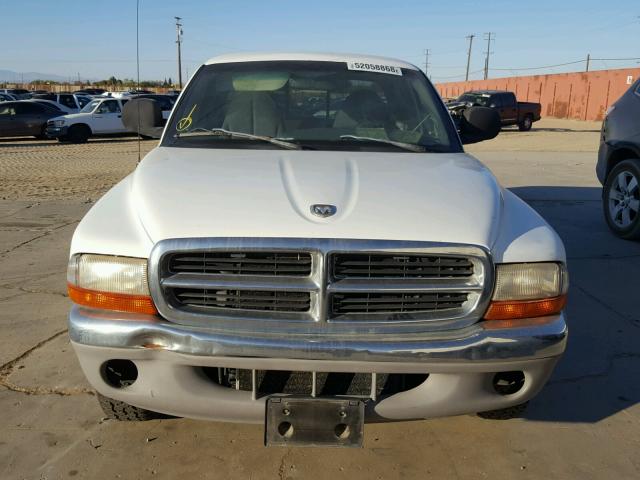 1B7GL23Y2VS241038 - 1997 DODGE DAKOTA WHITE photo 9