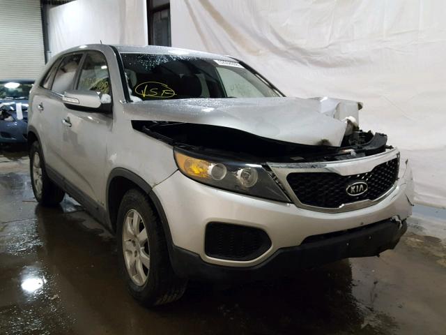 5XYKTDA62DG359408 - 2013 KIA SORENTO LX SILVER photo 1