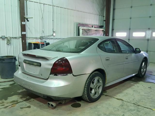 2G2WP522241369233 - 2004 PONTIAC GRAND PRIX SILVER photo 4