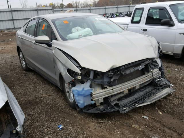 3FA6P0G77FR236524 - 2015 FORD FUSION S BROWN photo 1