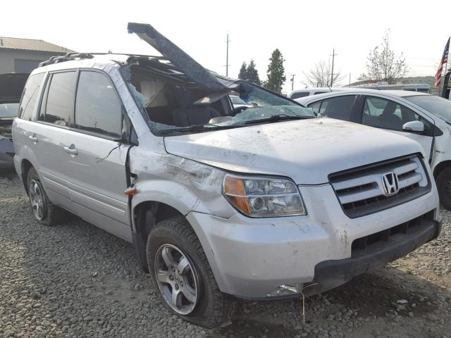 5FNYF18338B037949 - 2008 HONDA PILOT SE SILVER photo 1