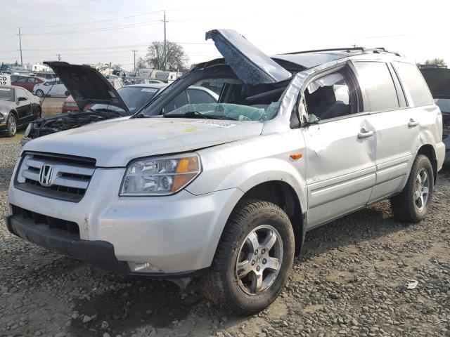 5FNYF18338B037949 - 2008 HONDA PILOT SE SILVER photo 2