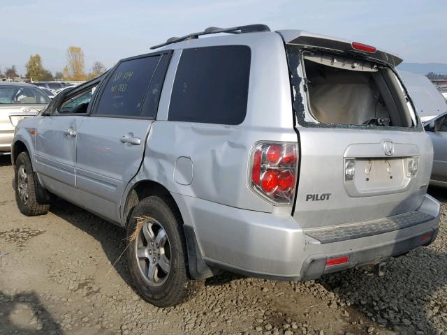 5FNYF18338B037949 - 2008 HONDA PILOT SE SILVER photo 3