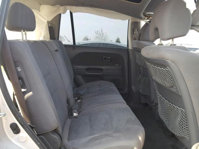 5FNYF18338B037949 - 2008 HONDA PILOT SE SILVER photo 6