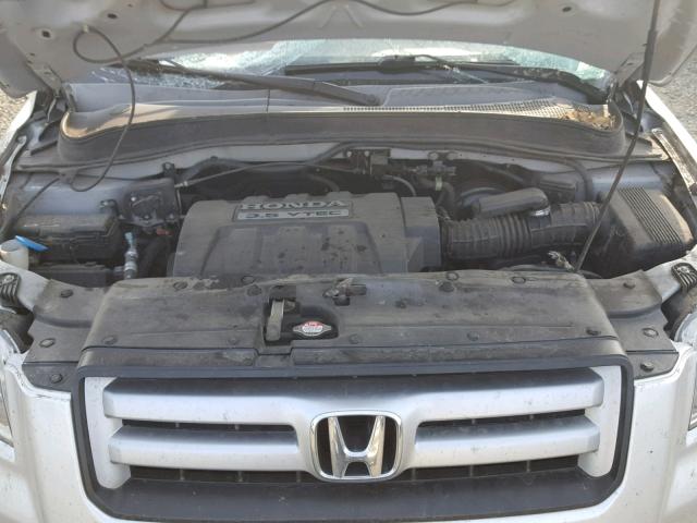 5FNYF18338B037949 - 2008 HONDA PILOT SE SILVER photo 7