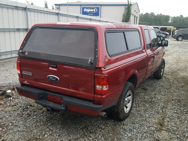 1FTKR1EDXAPA13105 - 2010 FORD RANGER SUP MAROON photo 4