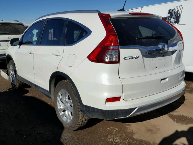 5J6RM4H79FL020771 - 2015 HONDA CR-V EXL WHITE photo 3