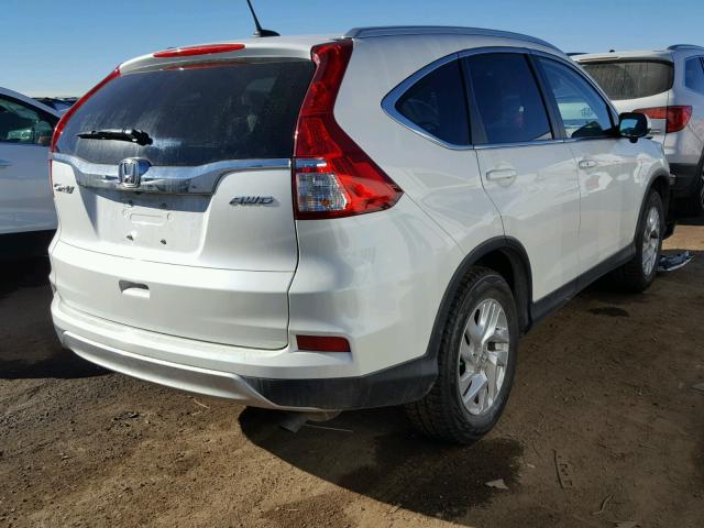 5J6RM4H79FL020771 - 2015 HONDA CR-V EXL WHITE photo 4