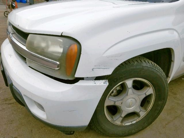 1GNDT13S642363044 - 2004 CHEVROLET TRAILBLAZE WHITE photo 9