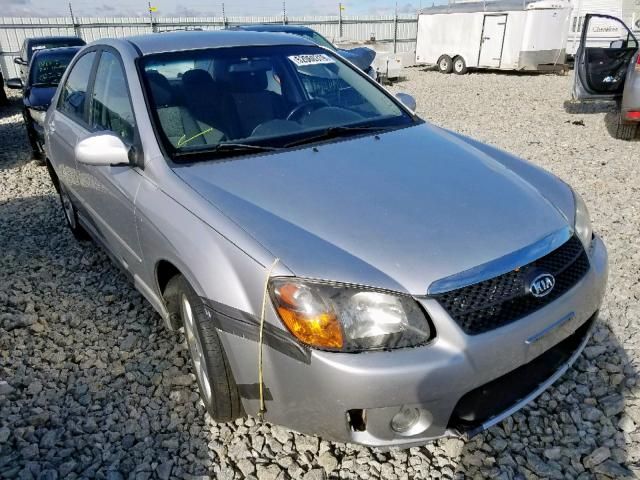 KNAFE121285013366 - 2008 KIA SPECTRA EX SILVER photo 1