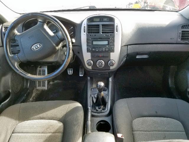 KNAFE121285013366 - 2008 KIA SPECTRA EX SILVER photo 9