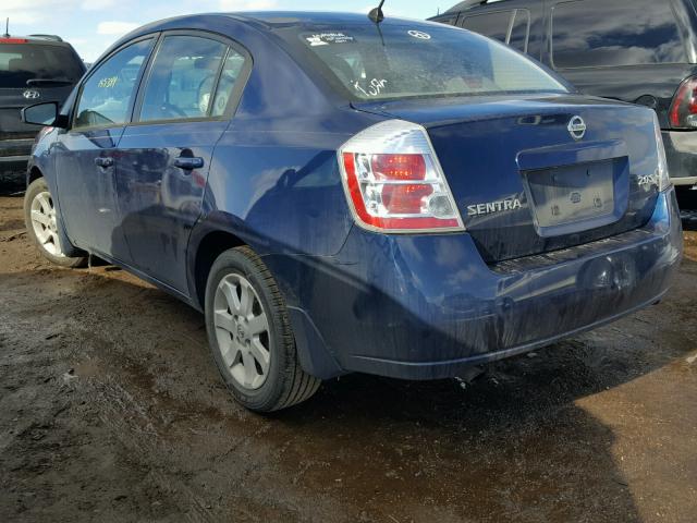 3N1AB61E97L718139 - 2007 NISSAN SENTRA 2.0 BLUE photo 3