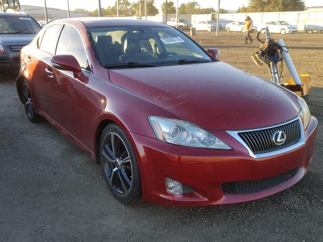 JTHBF5C20A5110714 - 2010 LEXUS IS 250 BURGUNDY photo 1