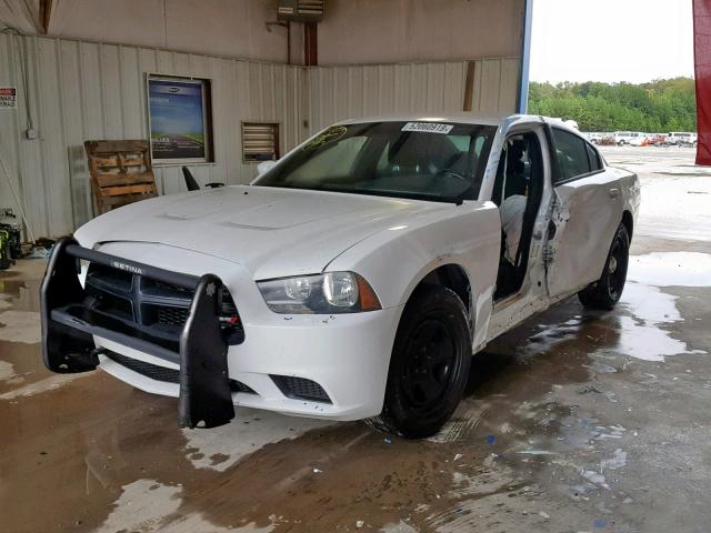 2C3CDXAG0CH262966 - 2012 DODGE CHARGER PO WHITE photo 2