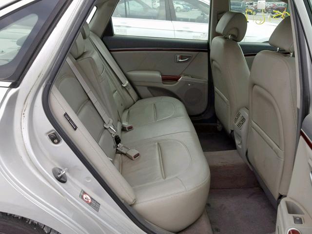 KMHFC46F98A287246 - 2008 HYUNDAI AZERA SE SILVER photo 6