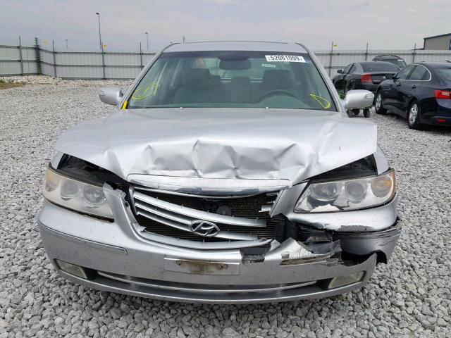 KMHFC46F98A287246 - 2008 HYUNDAI AZERA SE SILVER photo 7